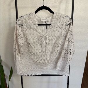 Sezane Crochet Top